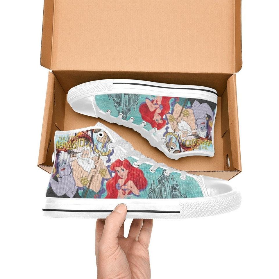 The Little Mermaid High Top Shoes Sneakers