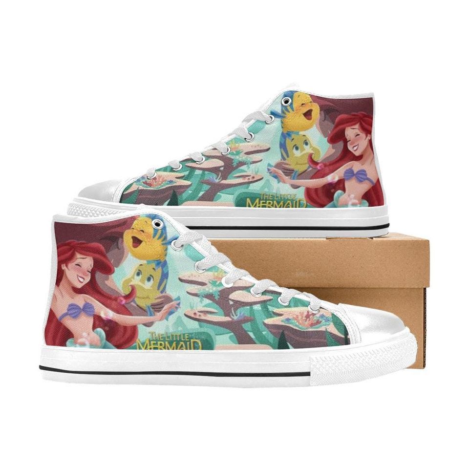 The Little Mermaid High Top Shoes Sneakers