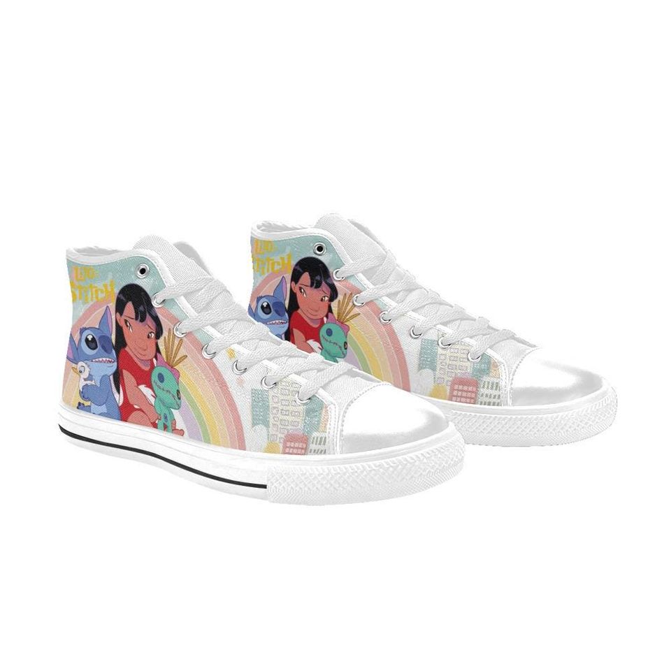 Lilo And Stitch High Top Shoes Sneakers