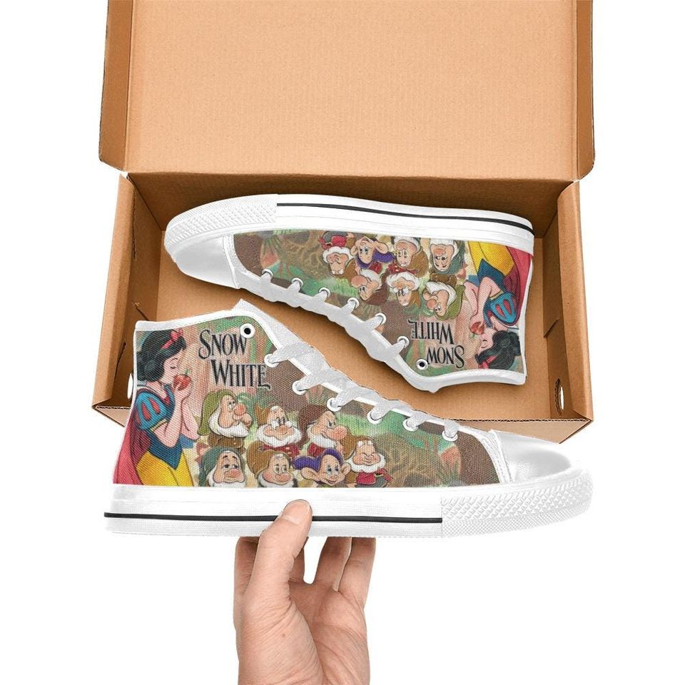 Snow White High Top Shoes Sneakers