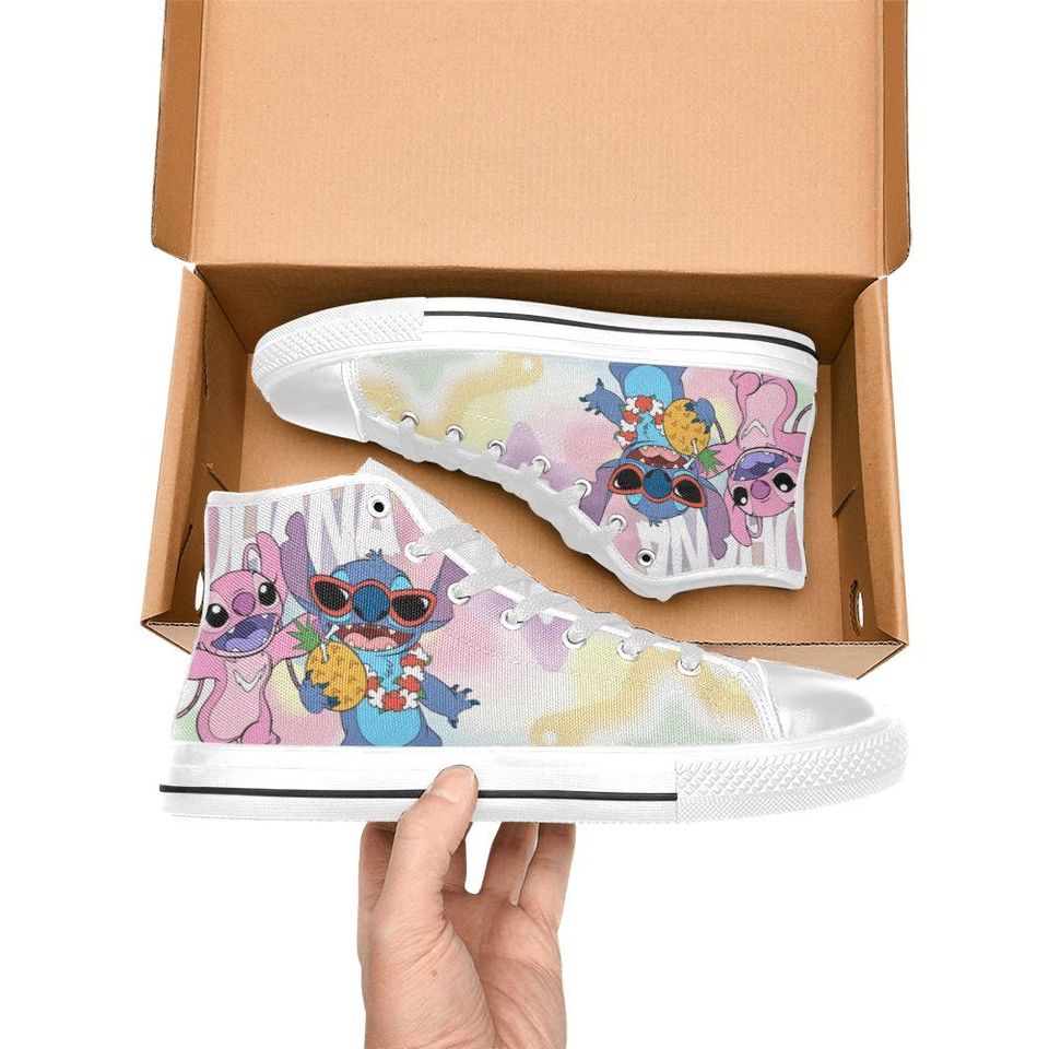 Lilo And Stitch High Top Shoes Sneakers