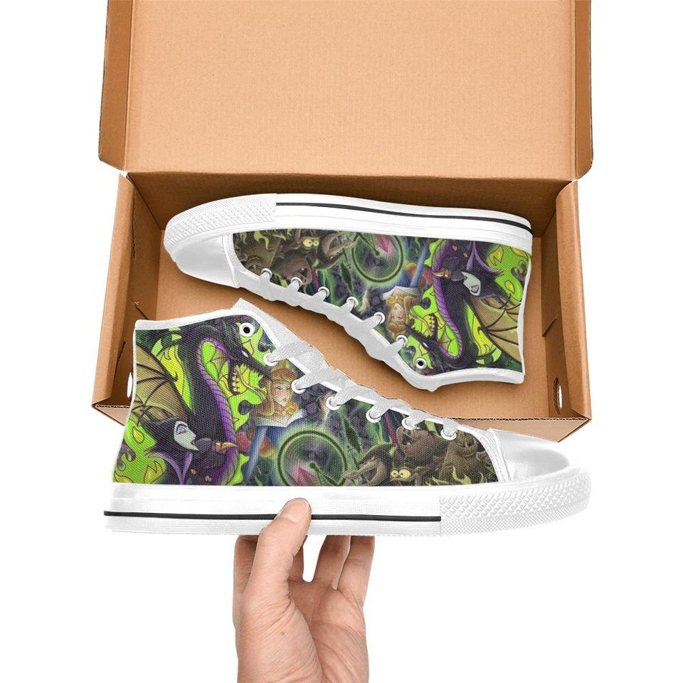 Maleficent High Top Shoes Sneakers