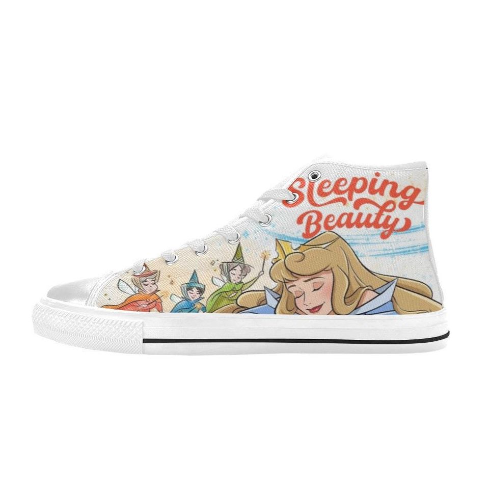 Sleeping Beauty High Top Shoes Sneakers