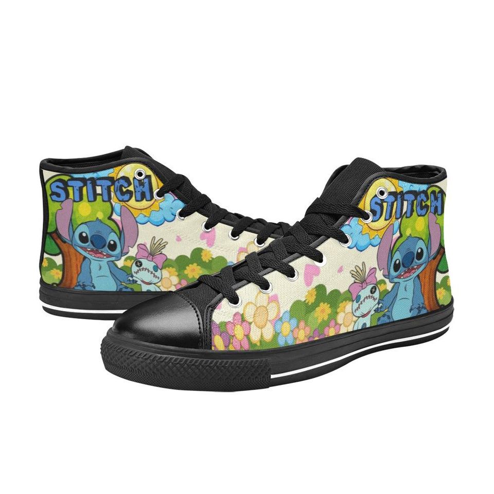 Lilo And Stitch High Top Shoes Sneakers