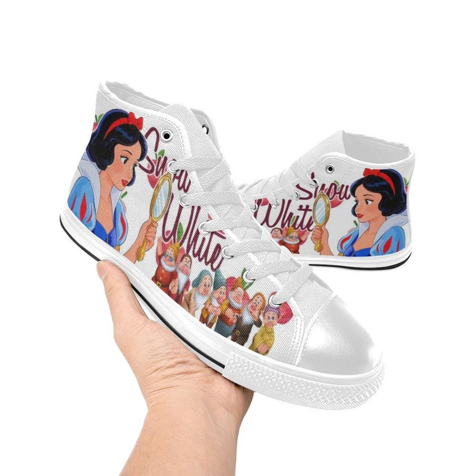 Snow White High Top Shoes Sneakers