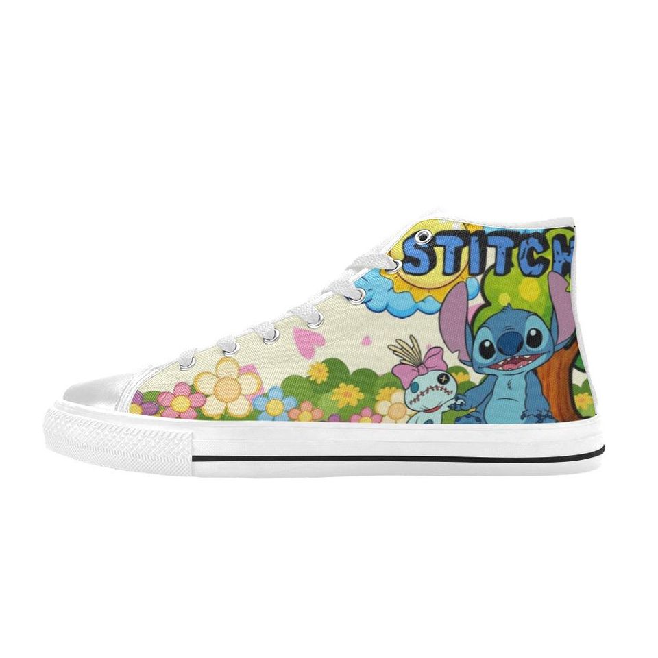 Lilo And Stitch High Top Shoes Sneakers