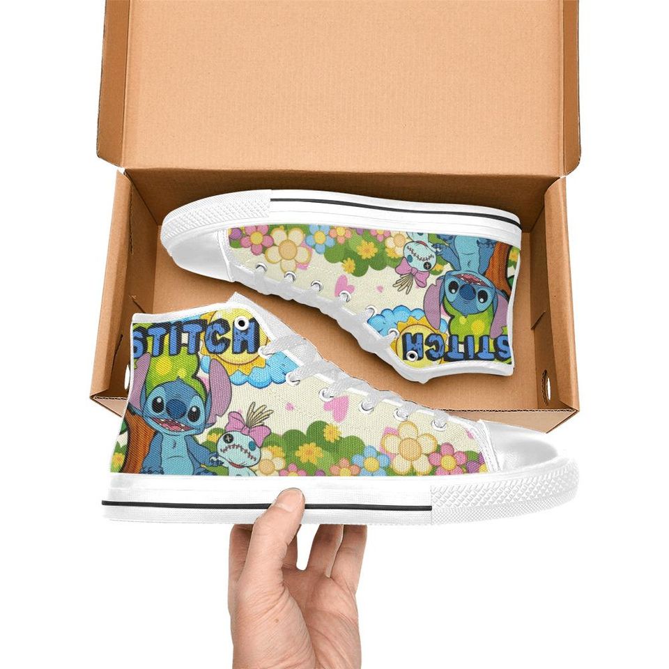 Lilo And Stitch High Top Shoes Sneakers