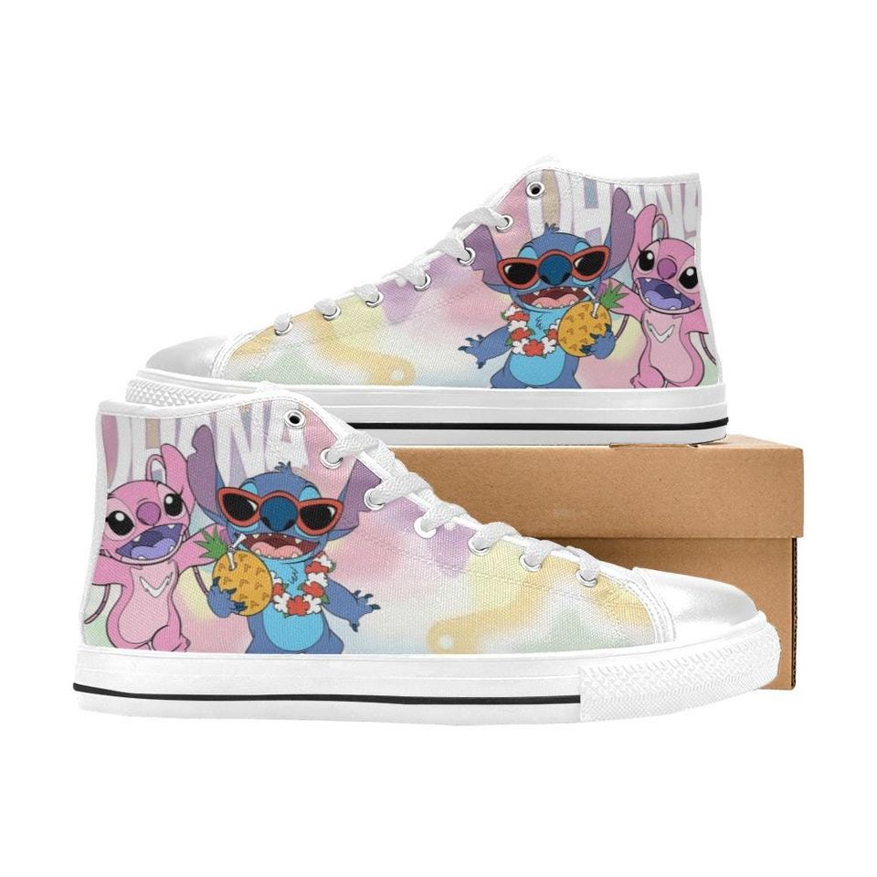 Lilo And Stitch High Top Shoes Sneakers