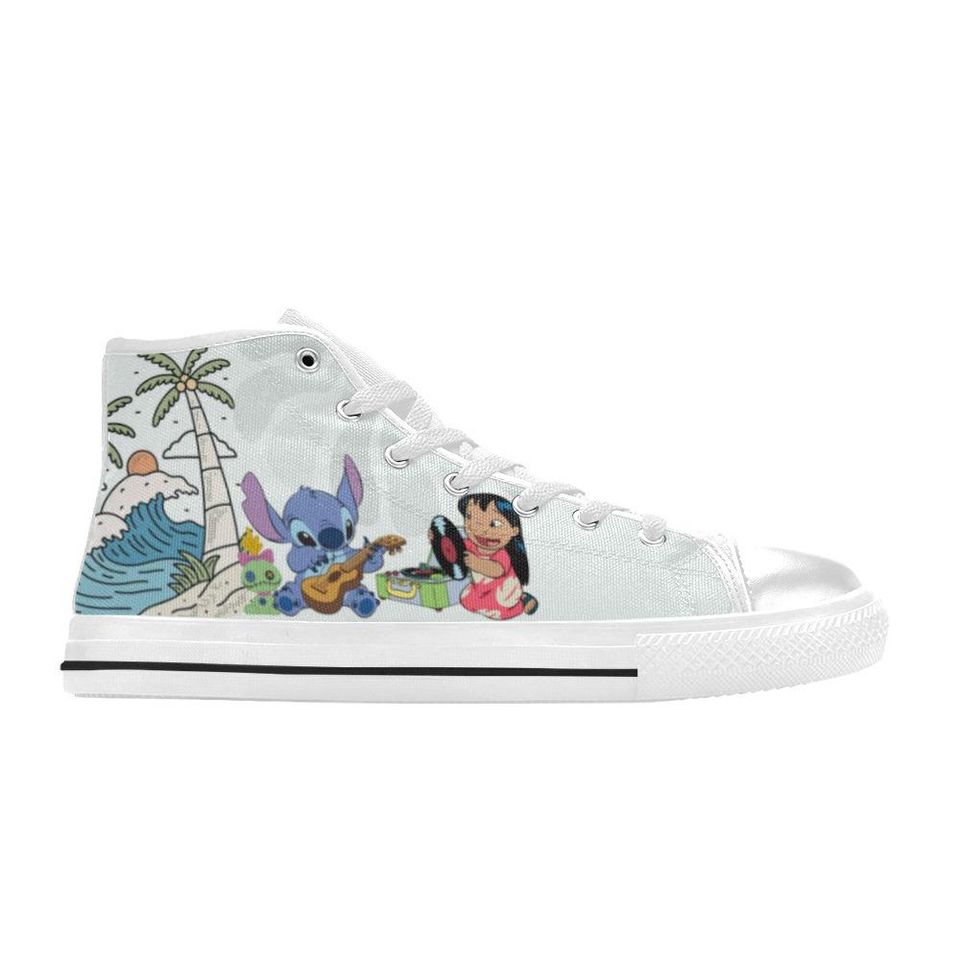 Lilo And Stitch High Top Shoes Sneakers