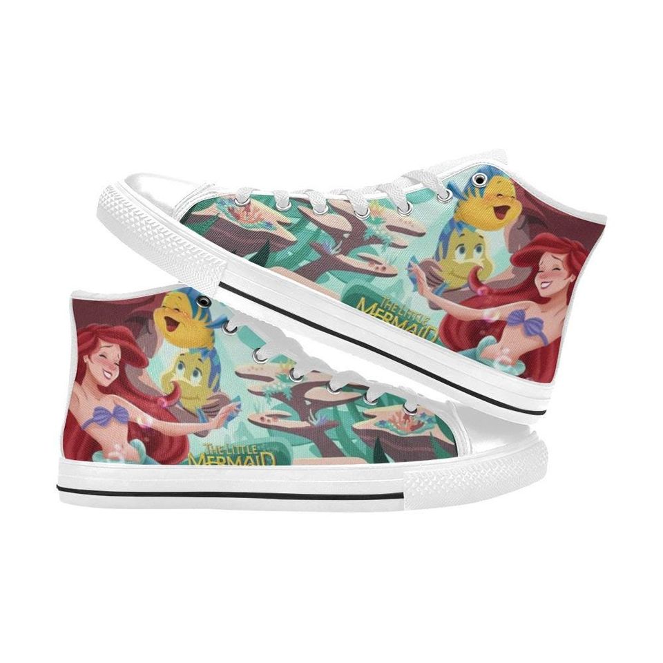 The Little Mermaid High Top Shoes Sneakers