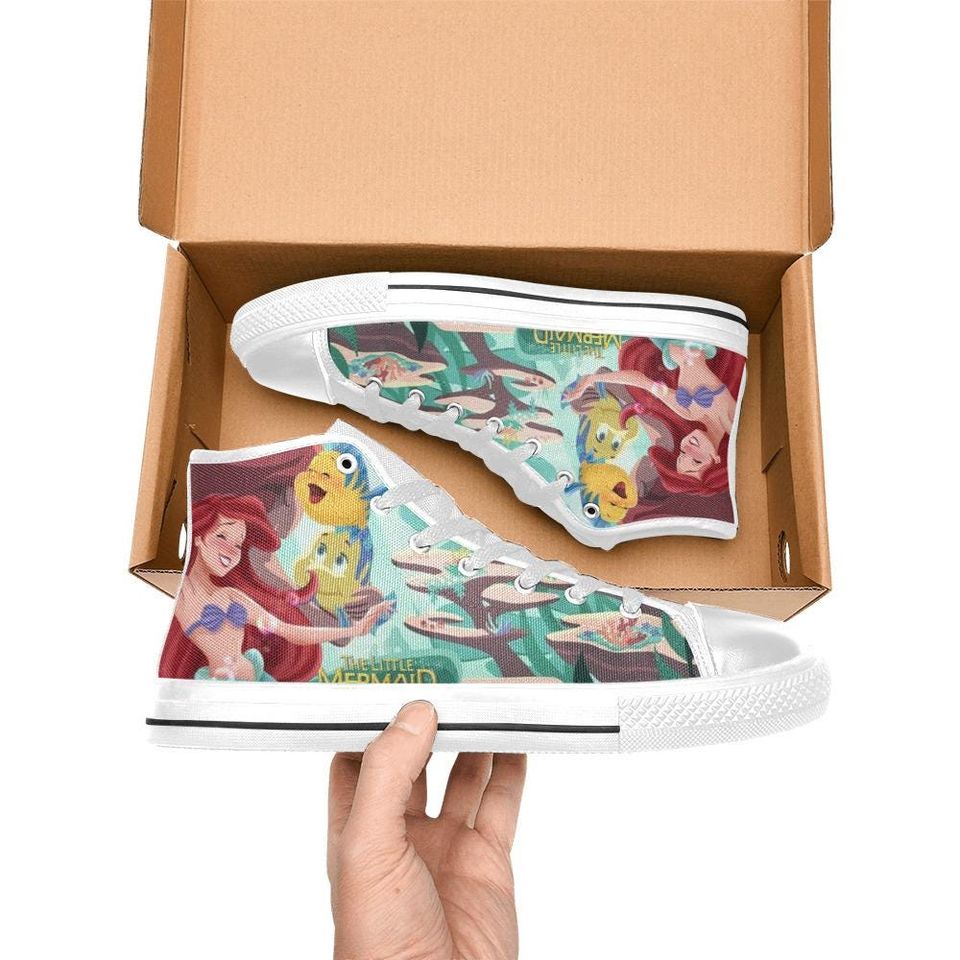 The Little Mermaid High Top Shoes Sneakers