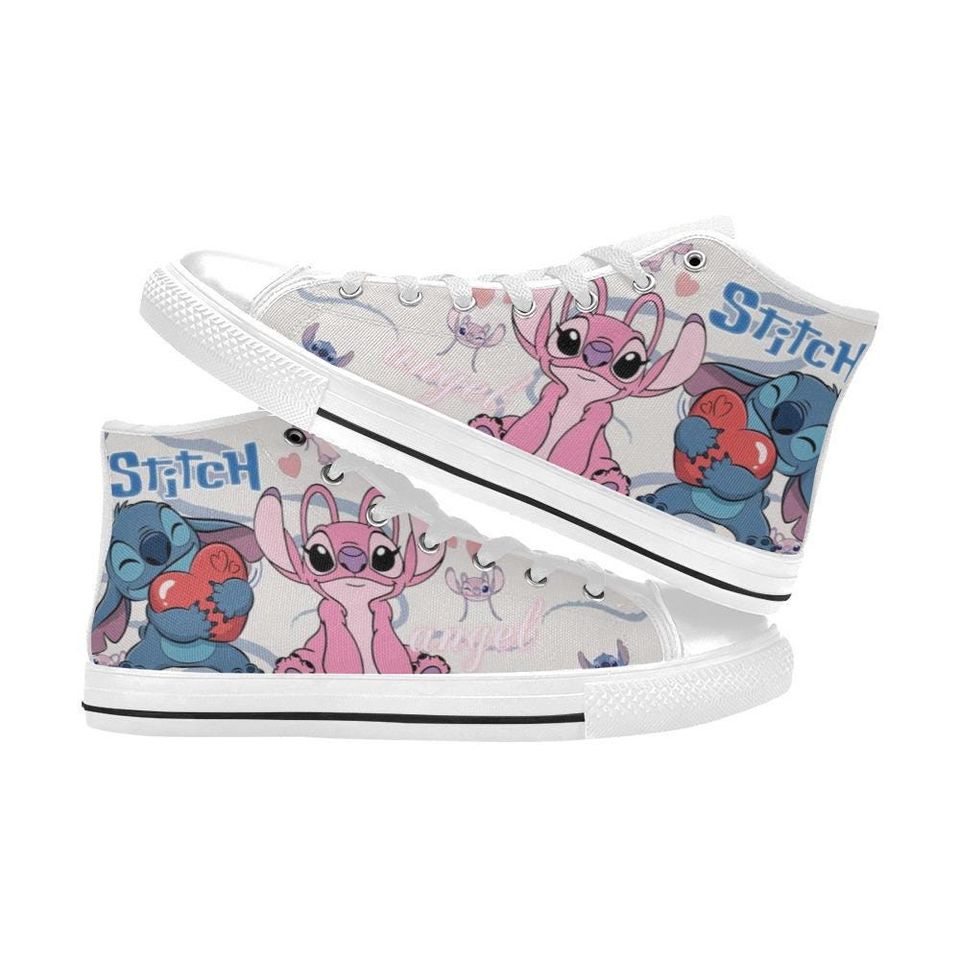 Lilo And Stitch High Top Shoes Sneakers