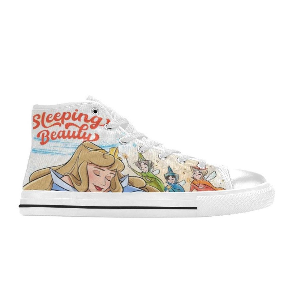 Sleeping Beauty High Top Shoes Sneakers