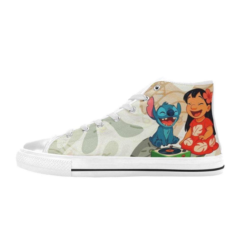 Lilo And Stitch High Top Shoes Sneakers