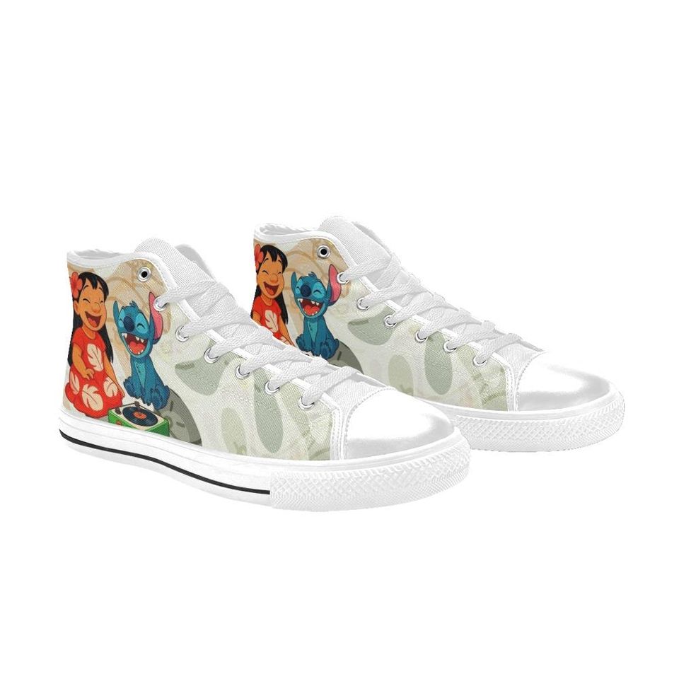 Lilo And Stitch High Top Shoes Sneakers