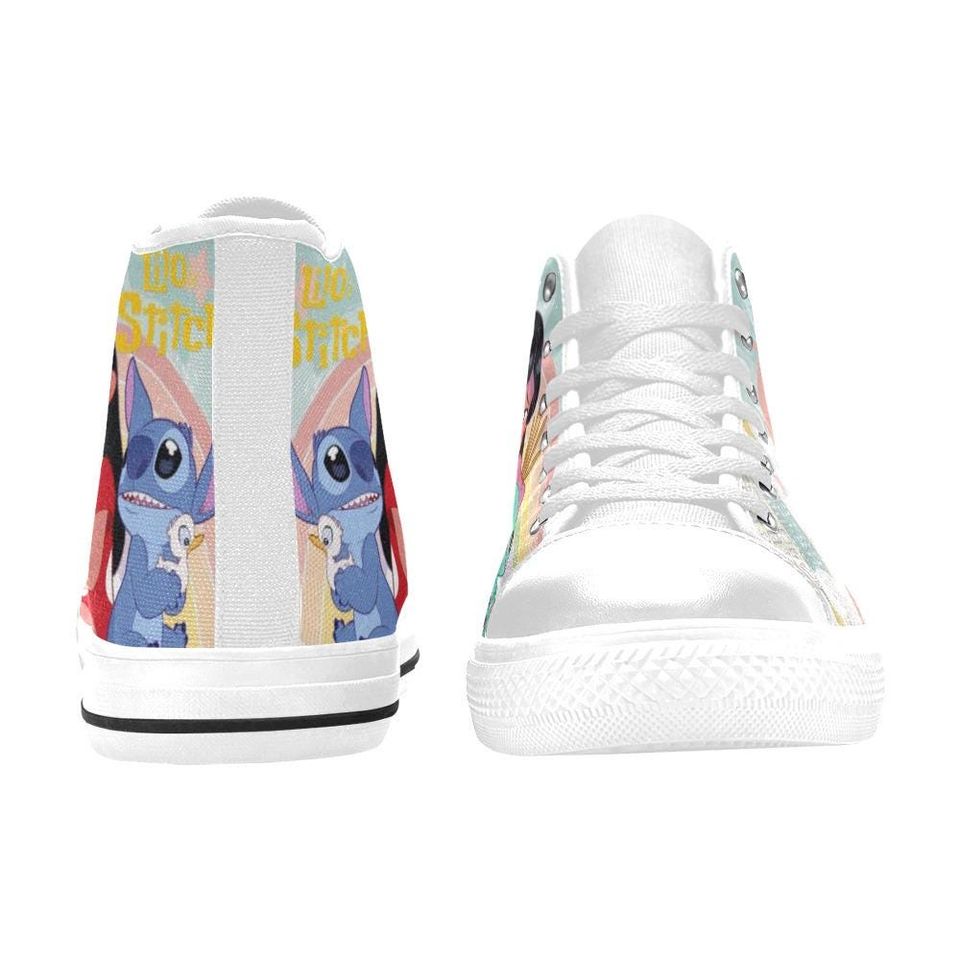 Lilo And Stitch High Top Shoes Sneakers