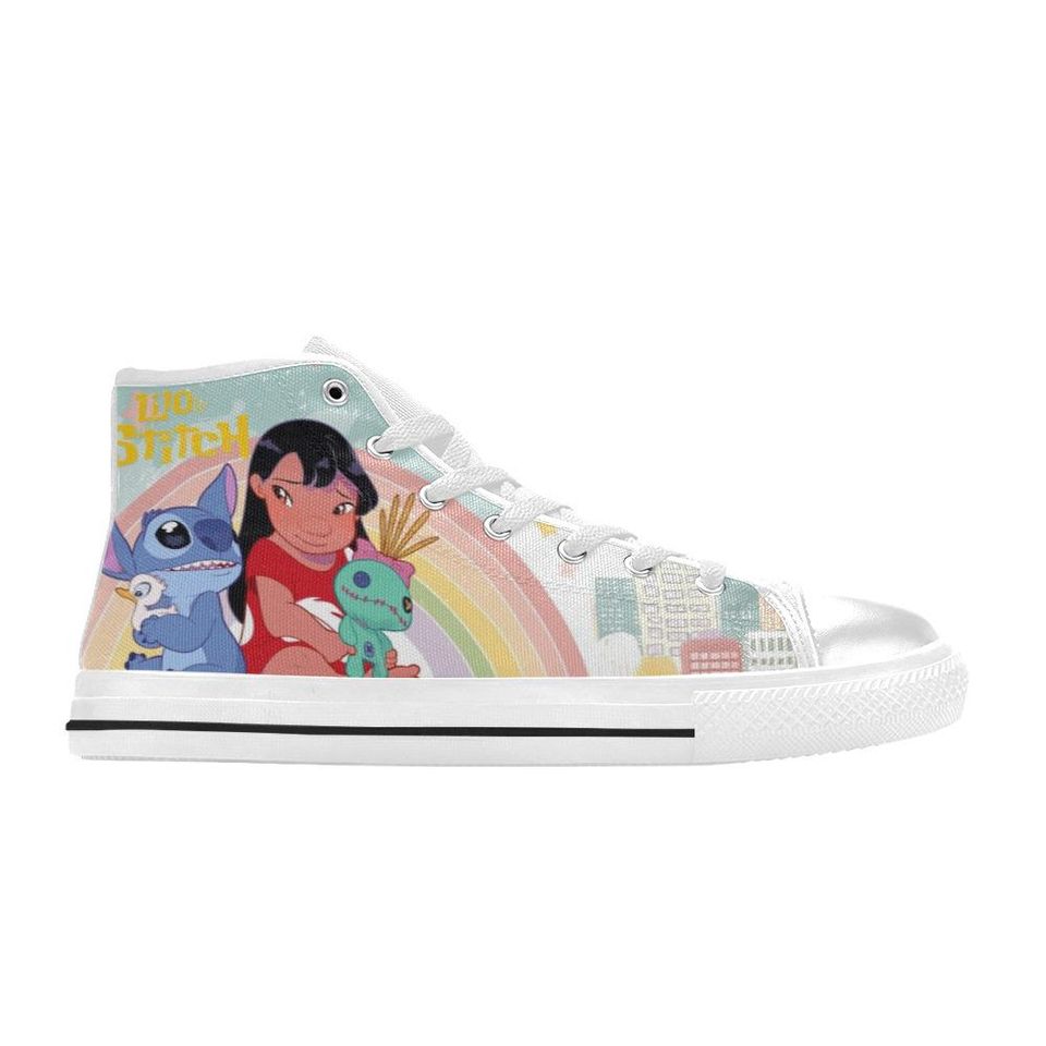 Lilo And Stitch High Top Shoes Sneakers