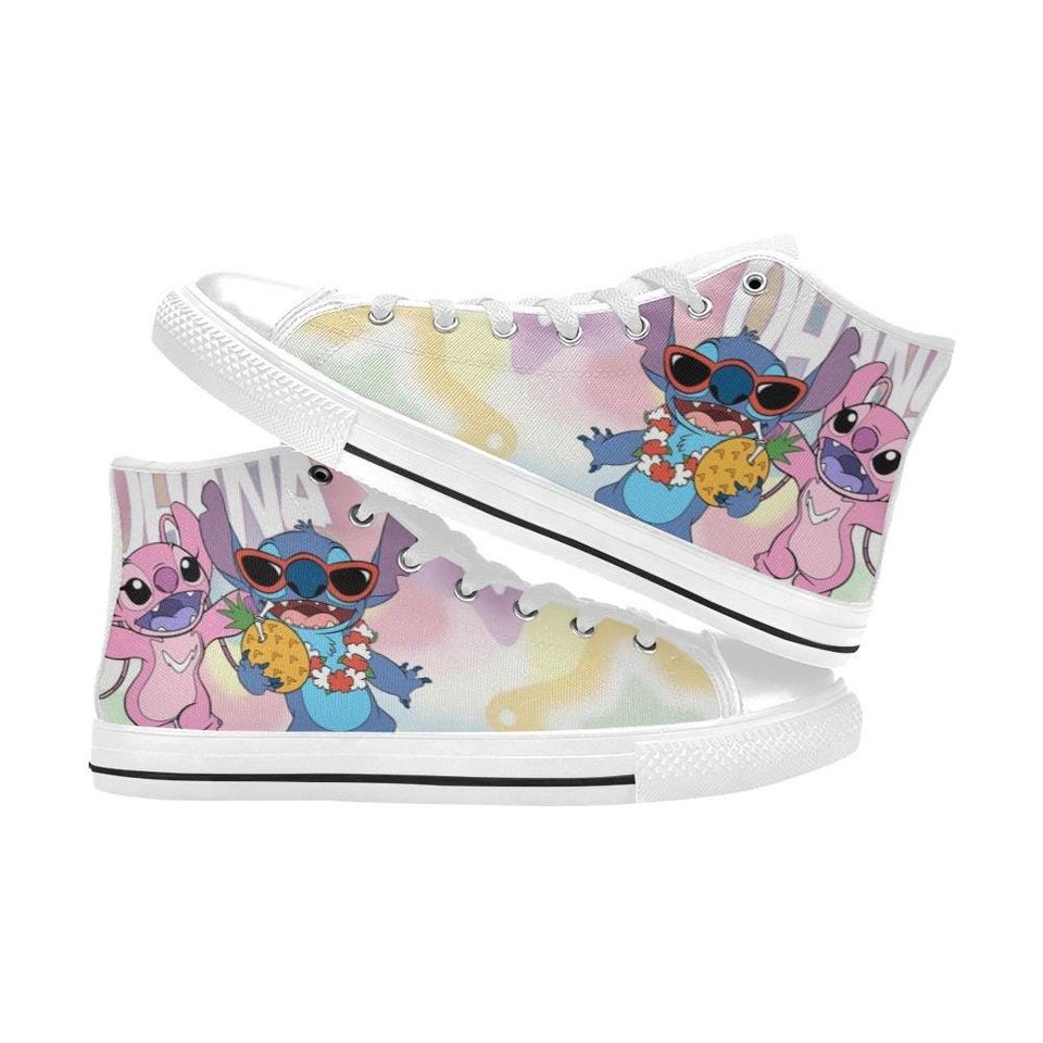 Lilo And Stitch High Top Shoes Sneakers