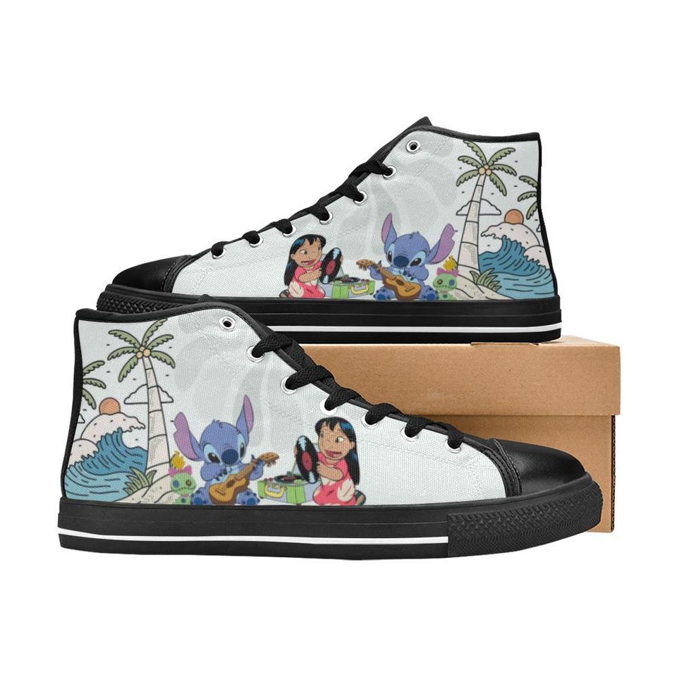 Lilo And Stitch High Top Shoes Sneakers