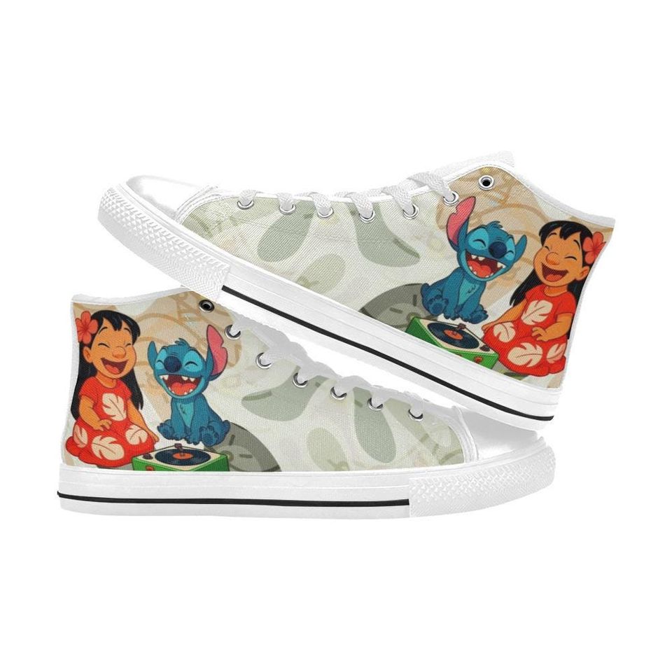 Lilo And Stitch High Top Shoes Sneakers