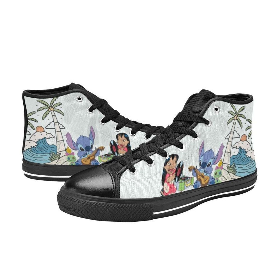 Lilo And Stitch High Top Shoes Sneakers