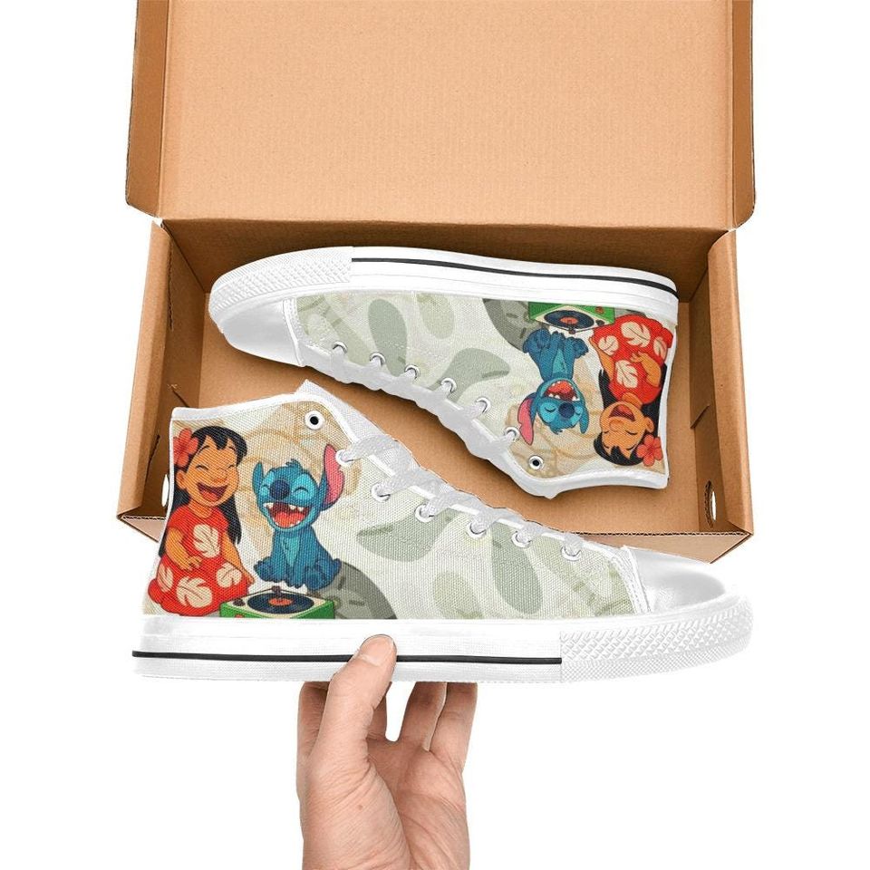 Lilo And Stitch High Top Shoes Sneakers