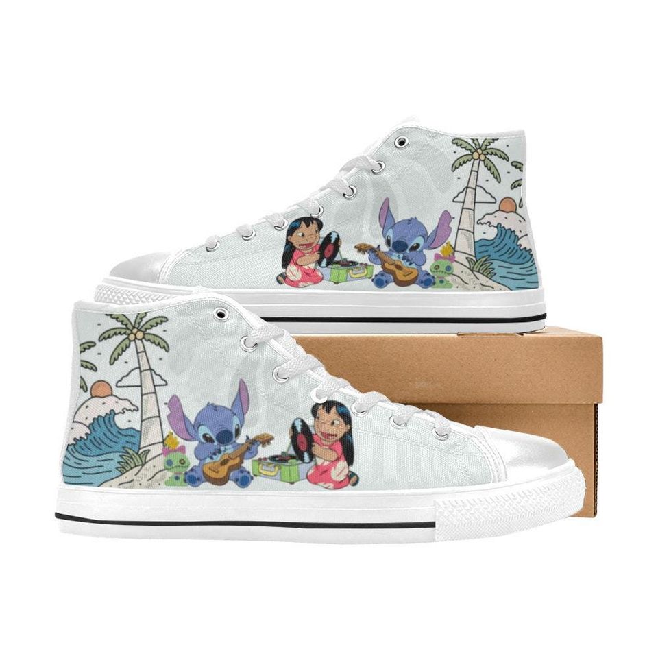 Lilo And Stitch High Top Shoes Sneakers