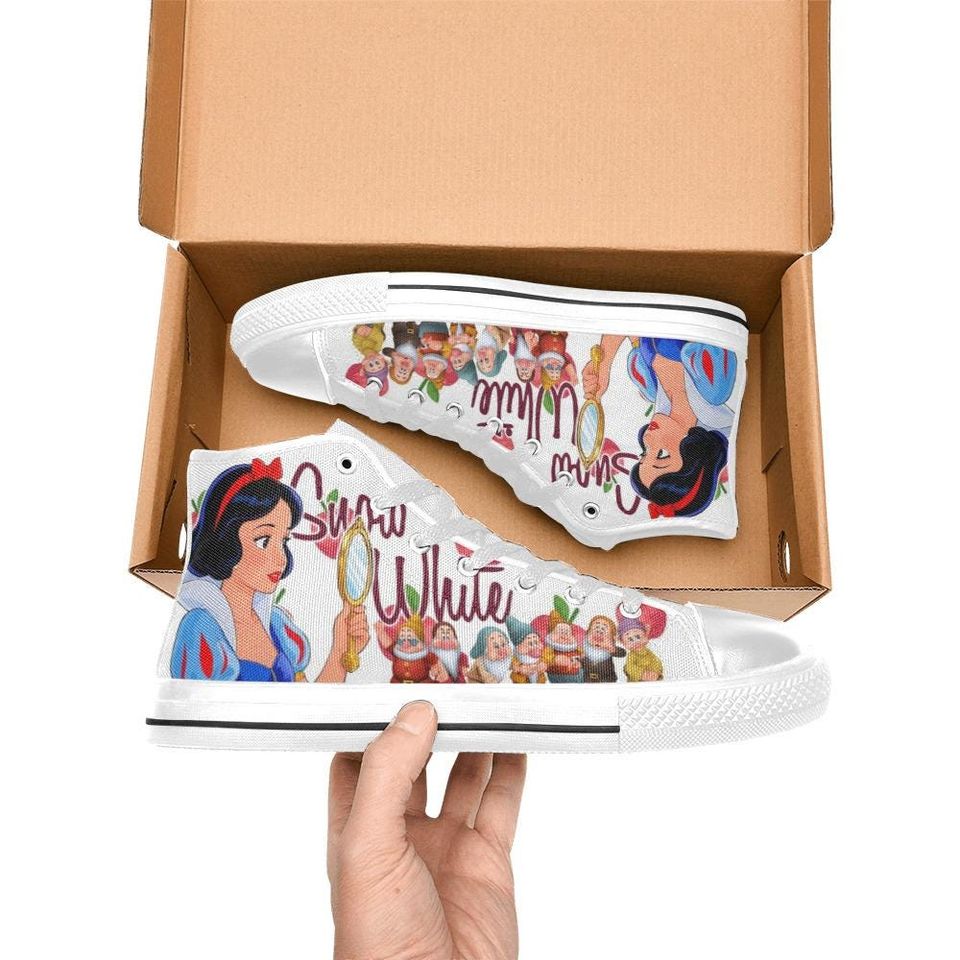 Snow White High Top Shoes Sneakers