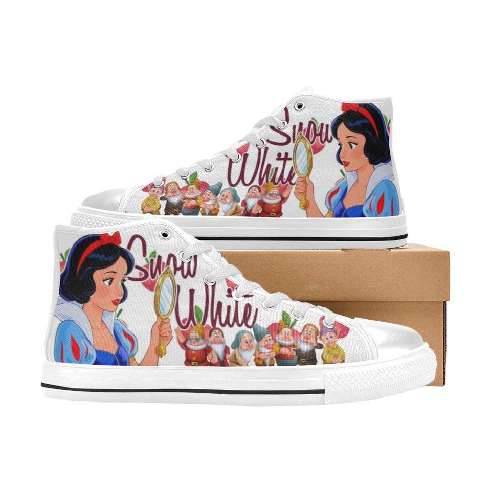 Snow White High Top Shoes Sneakers