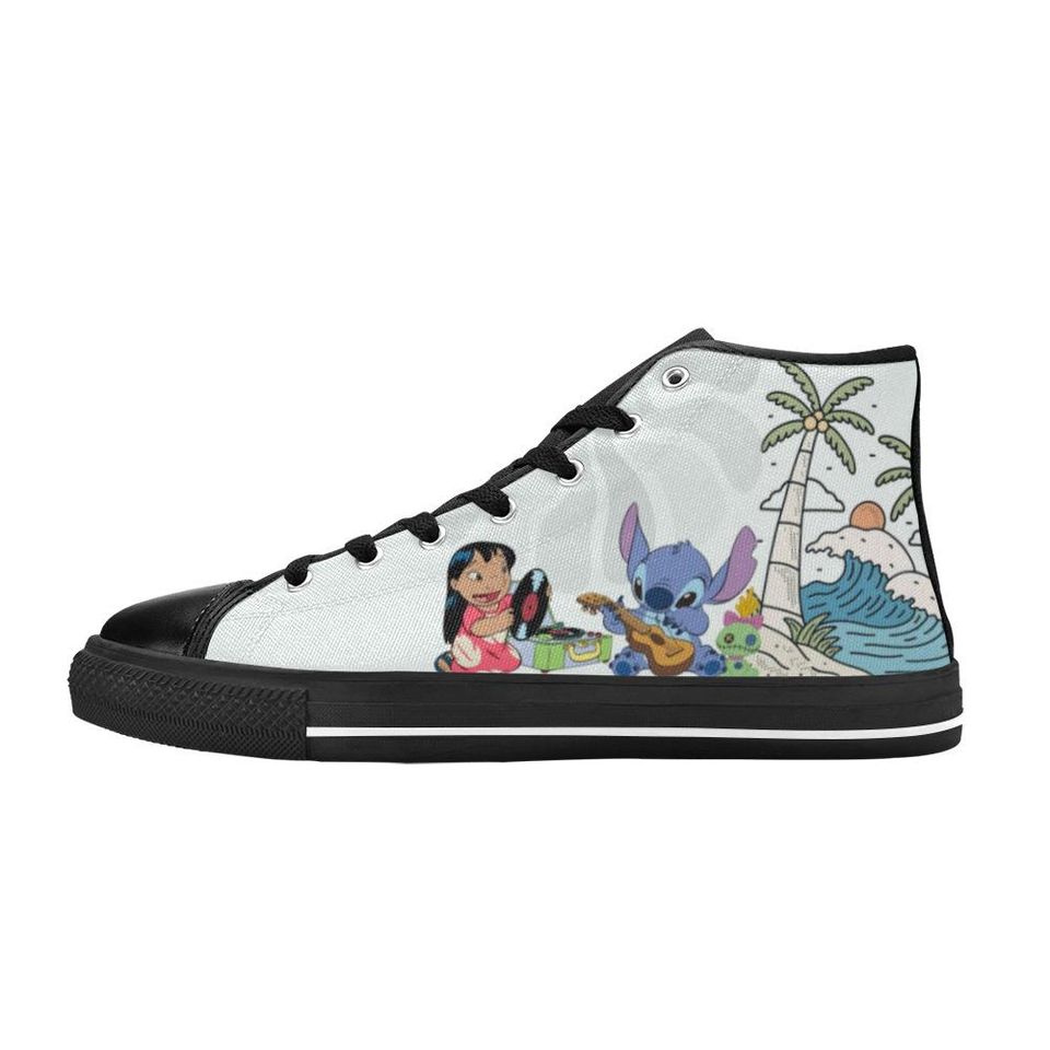 Lilo And Stitch High Top Shoes Sneakers