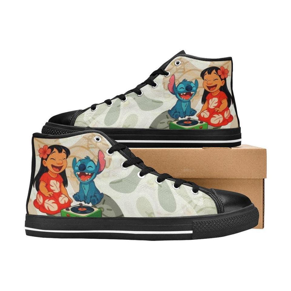 Lilo And Stitch High Top Shoes Sneakers