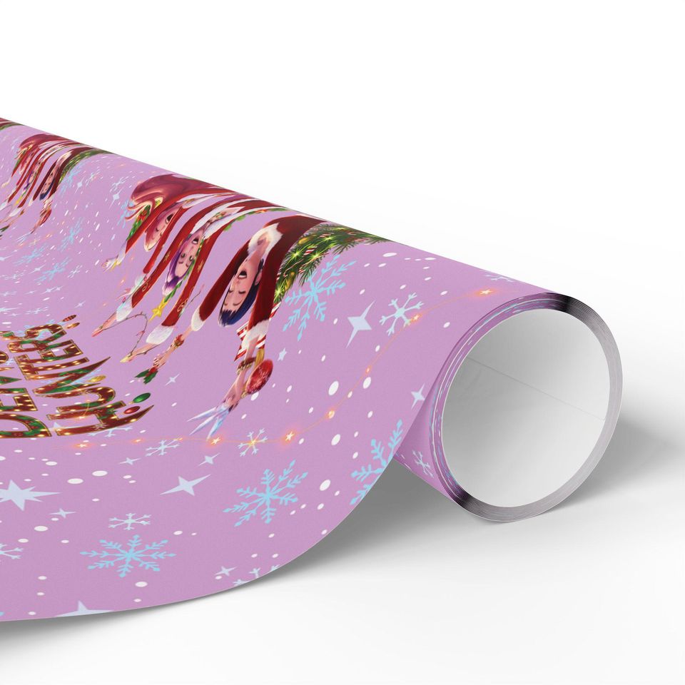 Huntrix, Kpop Demon Hunters Christmas Wrapping Paper, Gift Wrap