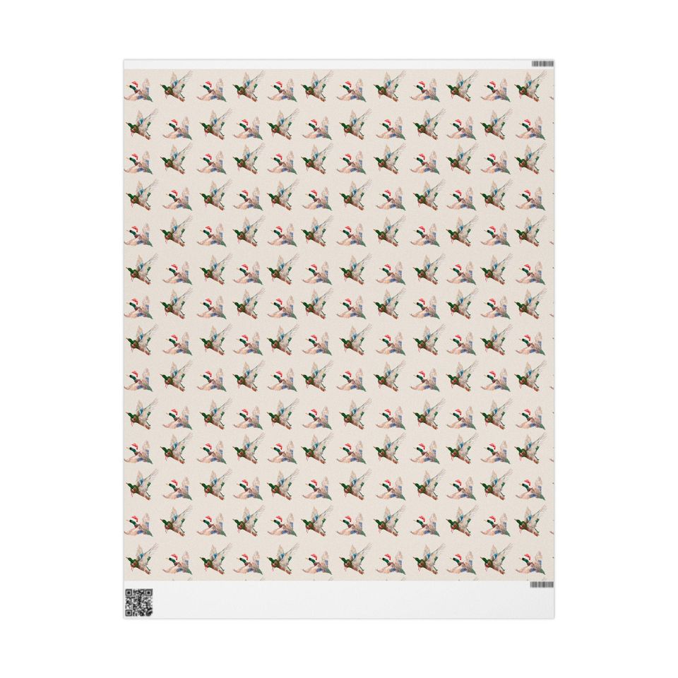 Christmas Mallard Wrapping Paper: Duck Hunting Gift