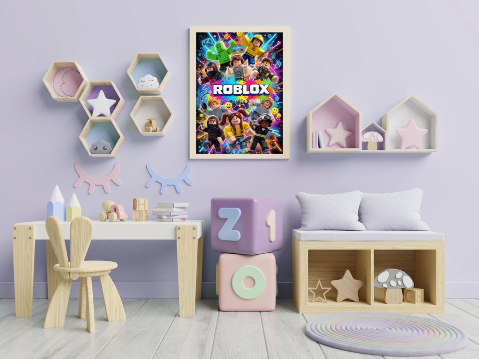 Roblox Wall Art Poster Collage for Boys Room Decor