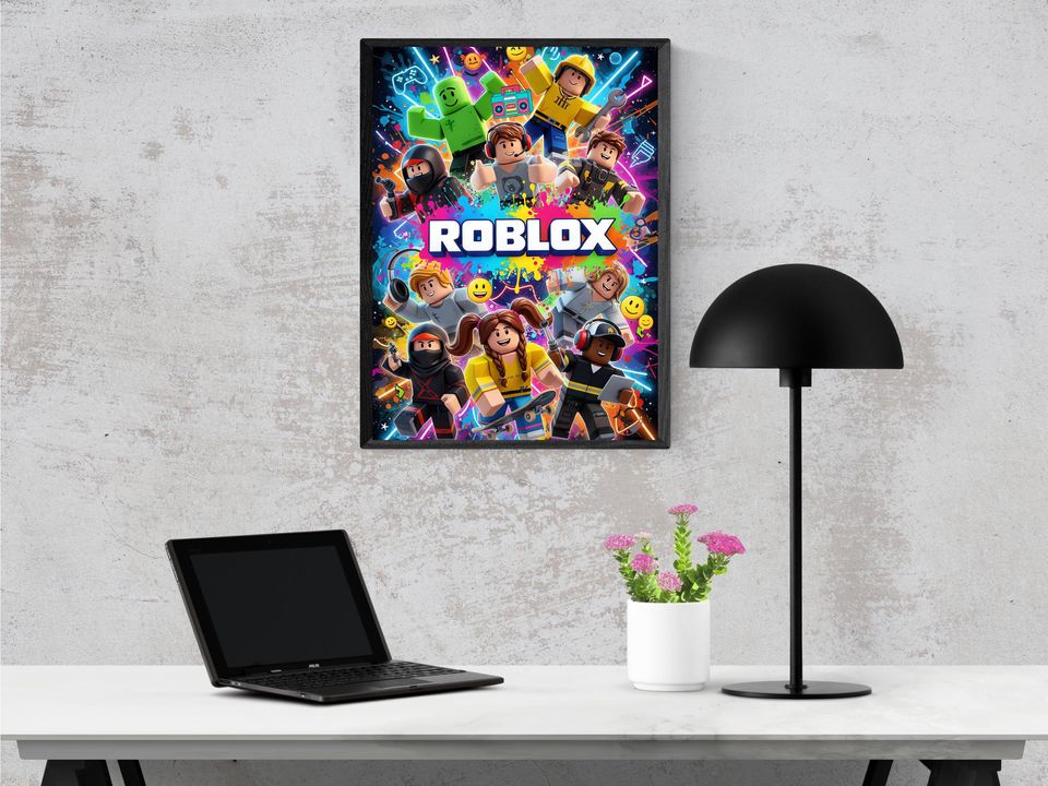 Roblox Wall Art Poster Collage for Boys Room Decor