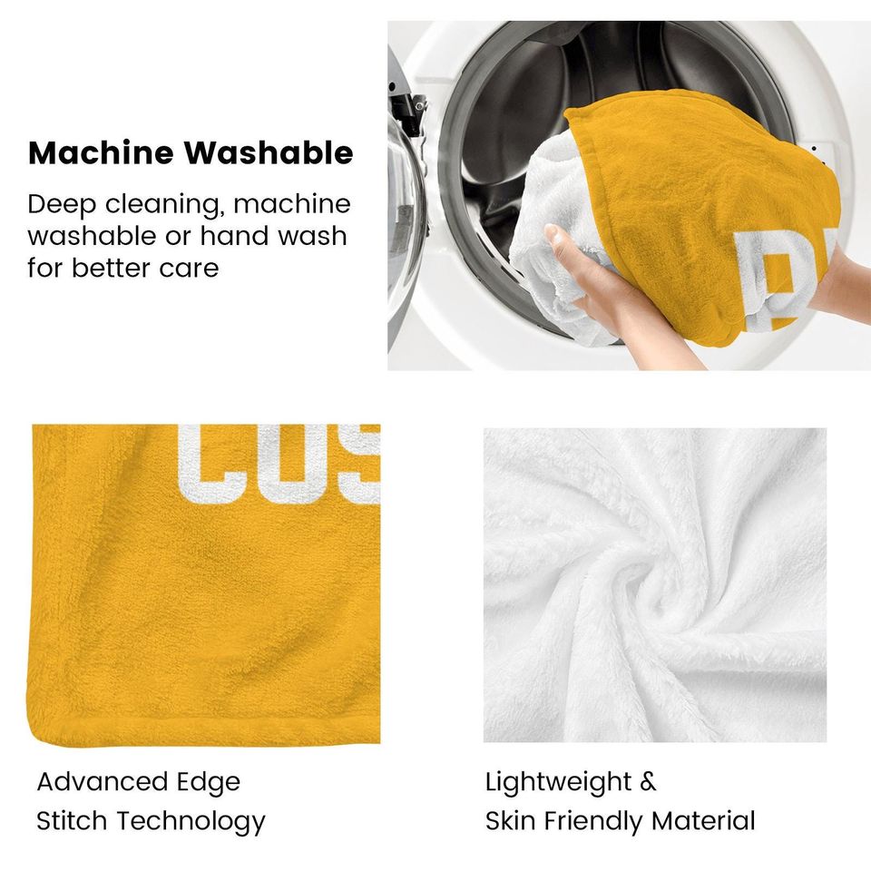 Pittsburgh Steeler Football Blanket,Custom Name,Football Fan Gift