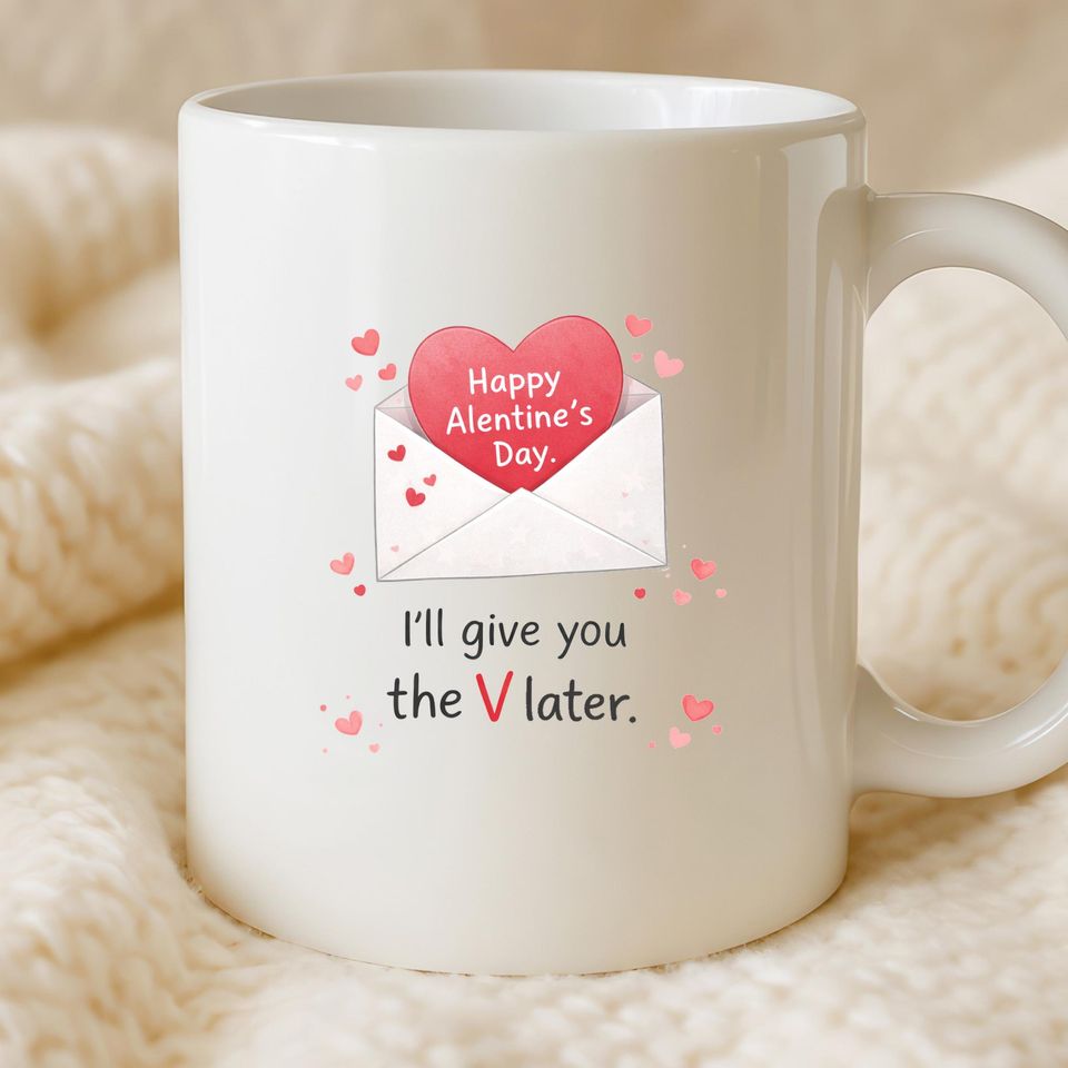 Funny Valentine's Mug, Happy Alentines Day, Humorous Mug