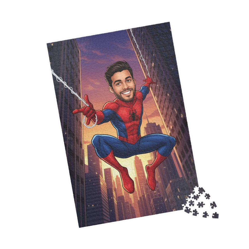 Custom Superhero Jigsaw Puzzle: Personalized Family Game Night