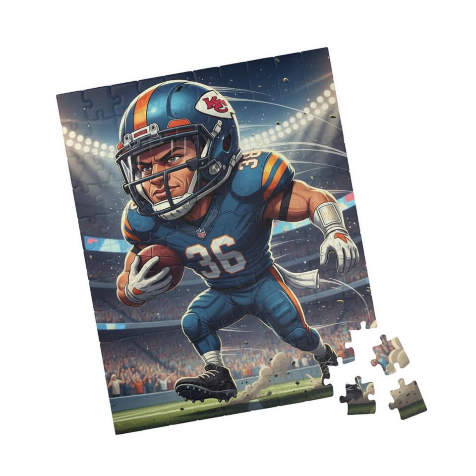 Custom Sports Puzzle | Personalized Athletic Caricature Gift | Unique Cartoon