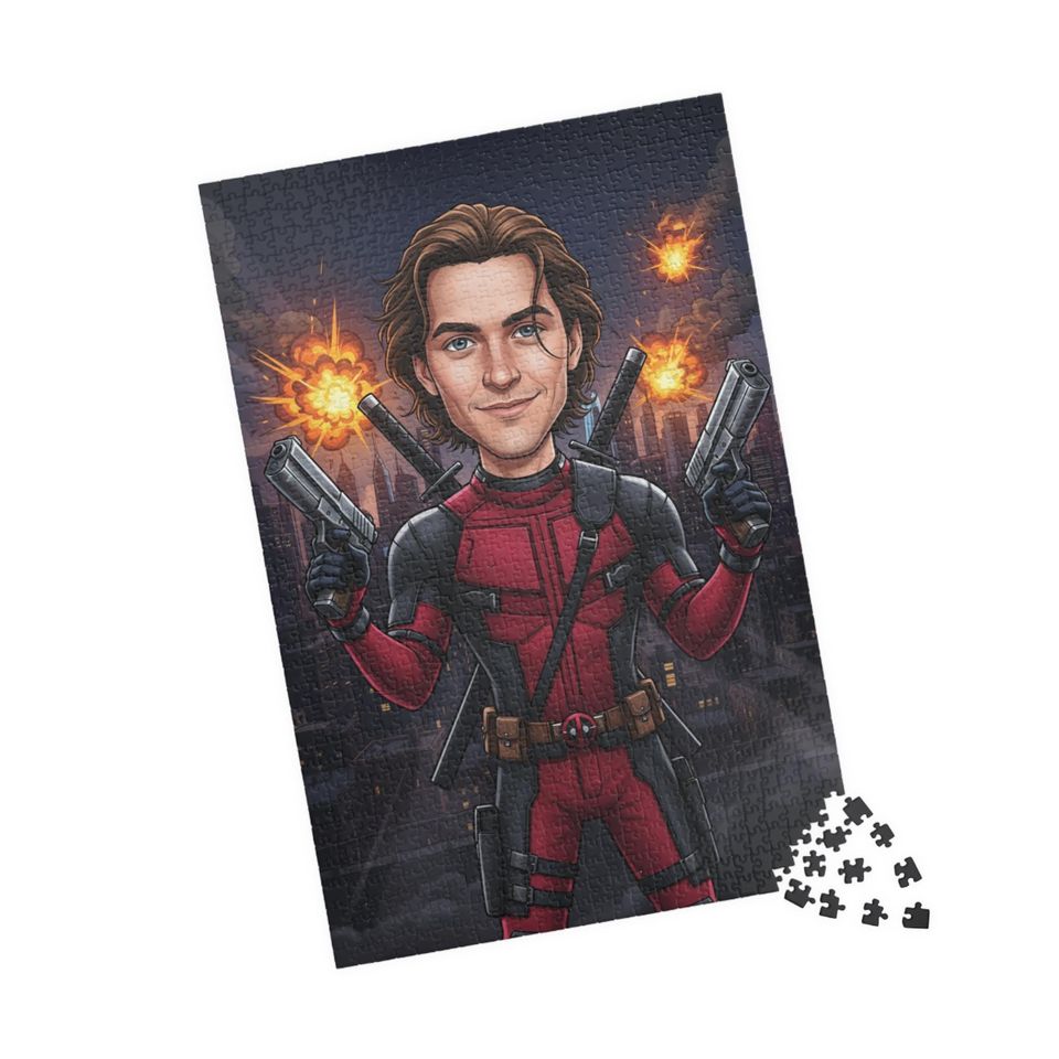 Custom Superhero Jigsaw Puzzle: Personalized Family Game Night