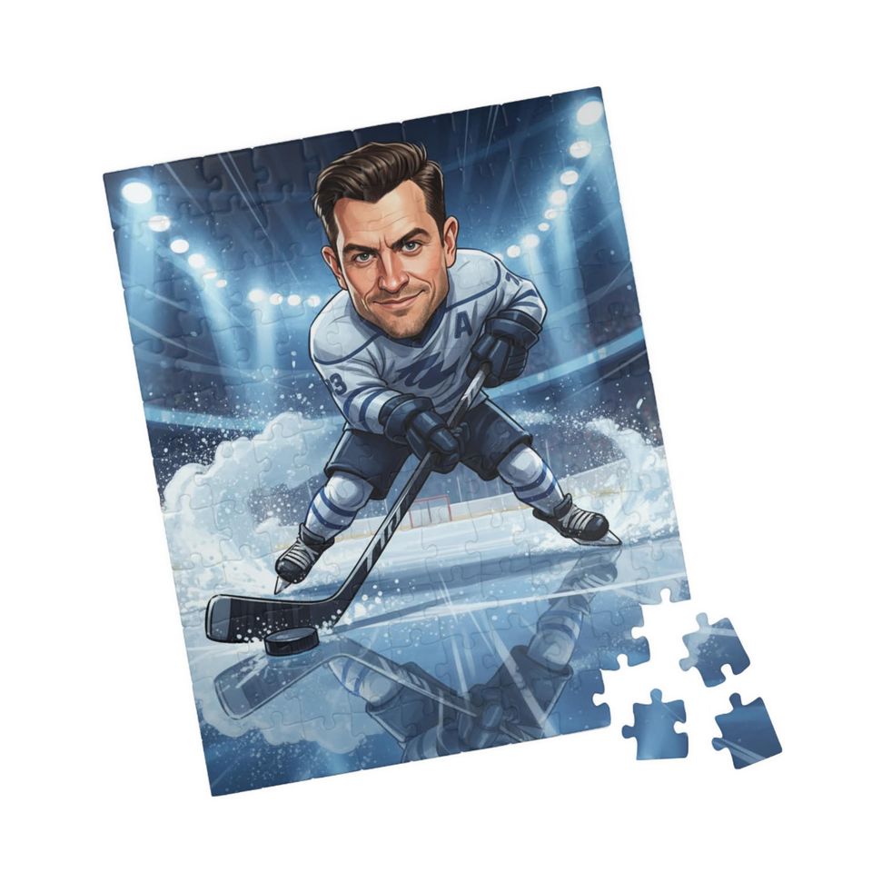 Custom Sports Puzzle | Personalized Athletic Caricature Gift | Unique Cartoon