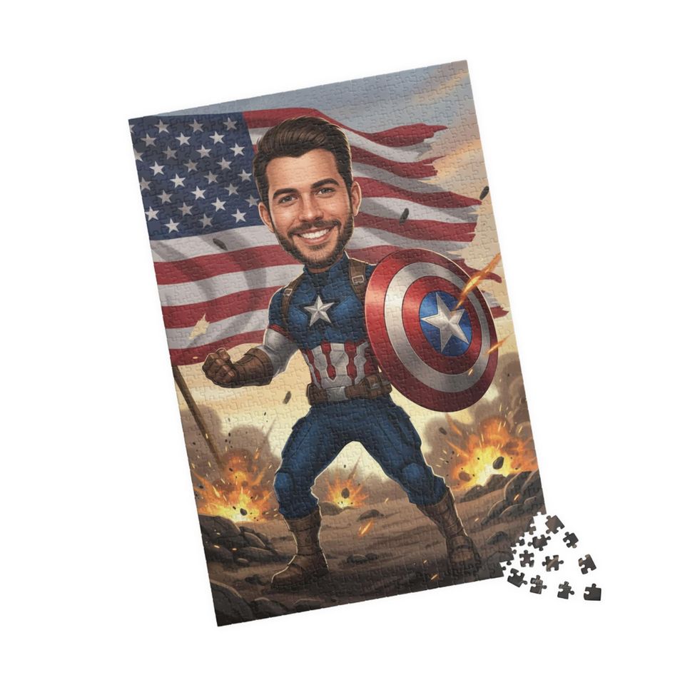 Custom Superhero Jigsaw Puzzle: Personalized Family Game Night