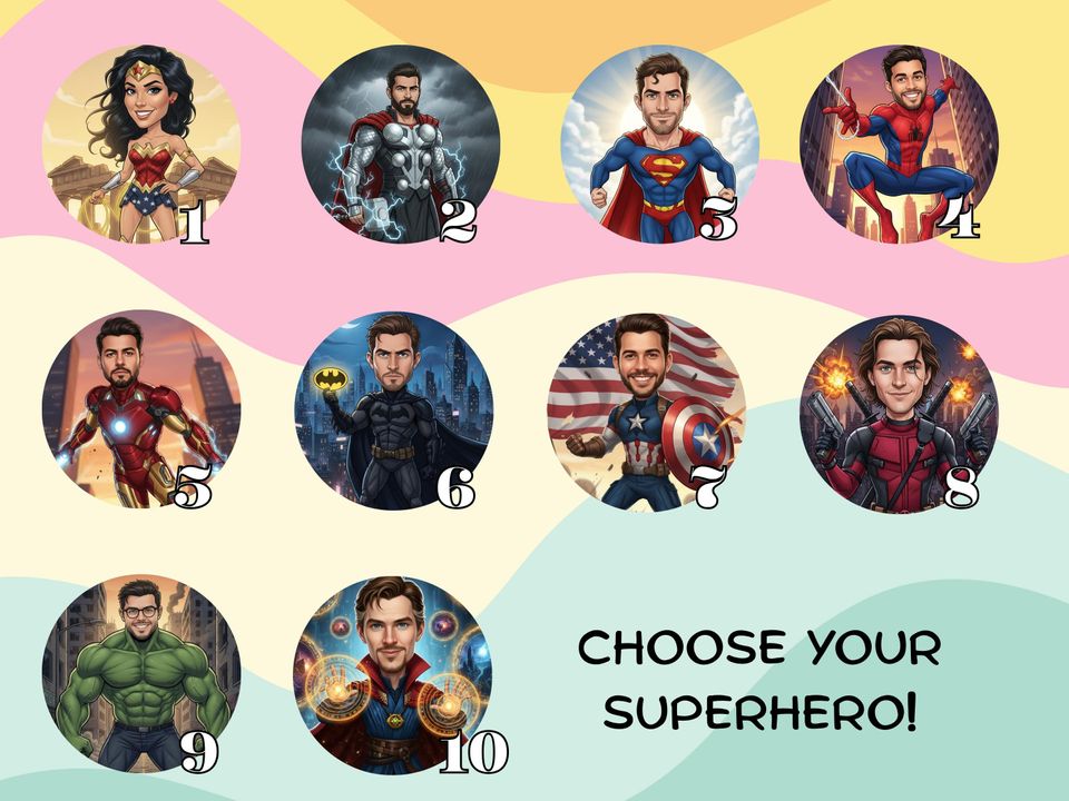 Custom Superhero Jigsaw Puzzle: Personalized Family Game Night