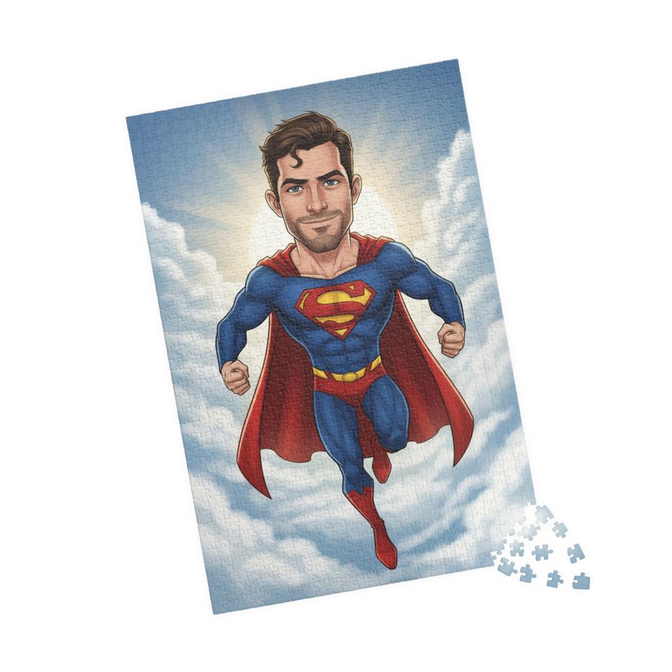 Custom Superhero Jigsaw Puzzle: Personalized Family Game Night
