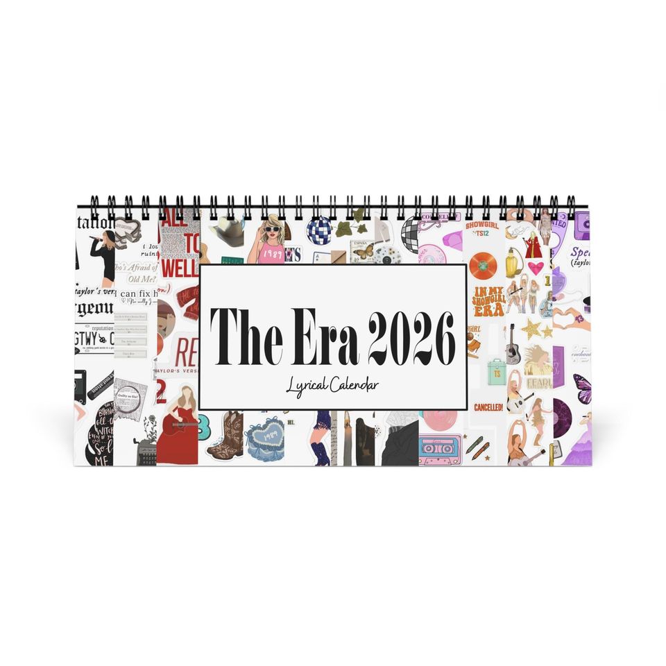 2026 Eras Desktop Calendar - Lyrical Swift Fan Gift