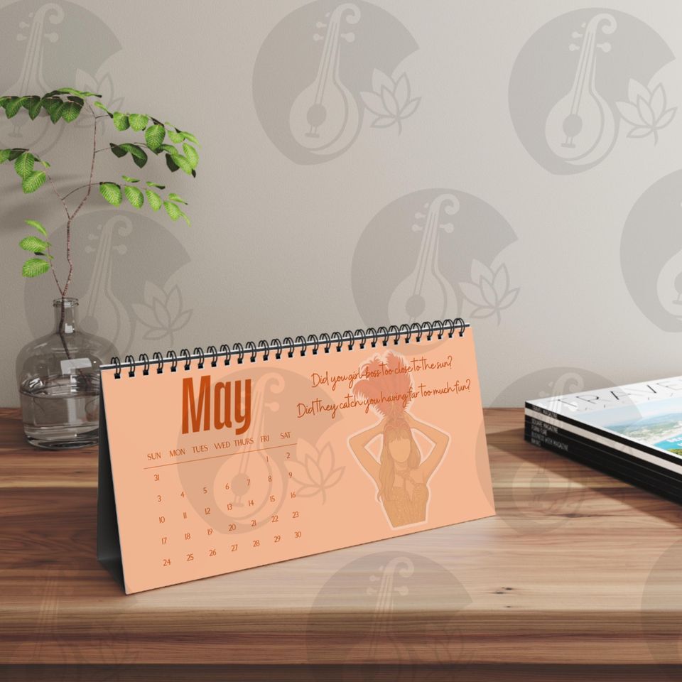 2026 Eras Desktop Calendar - Lyrical Swift Fan Gift