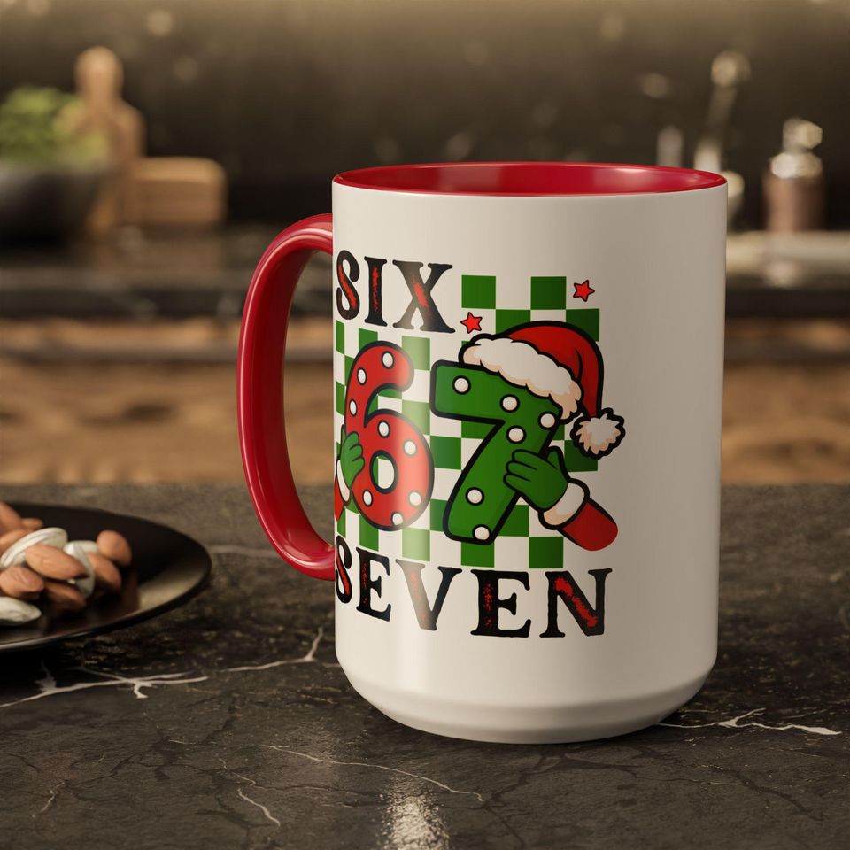 67 Christmas Meme Mug | Funny Ceramic Holiday Cup