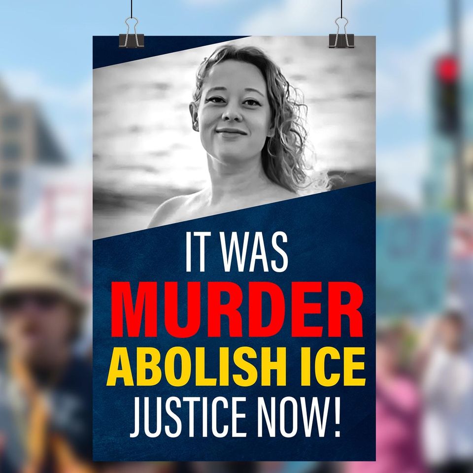 Abolish ICE Protest Poster, Anti-Trump Art