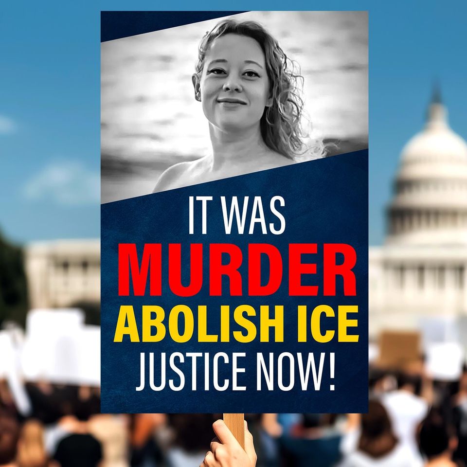 Abolish ICE Protest Poster, Anti-Trump Art