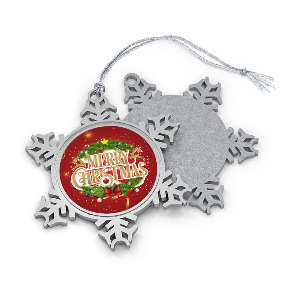 Pewter Snowflake Ornament: Festive Holiday Keepsake